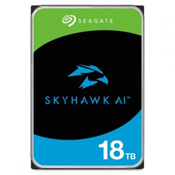 SEAGATE 3.5" 18TB SKYHAWK AI ST18000VE002 7200 RPM 256MB SATA-3 Güvenlik Diski