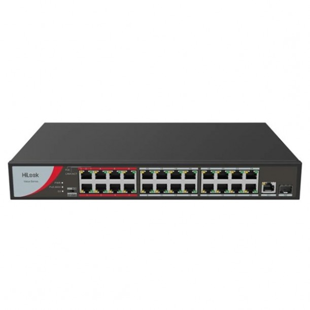 HILOOK 16port NS-0318P-130(B) 10/100 1-SFP 130W FULL POE SWITCH