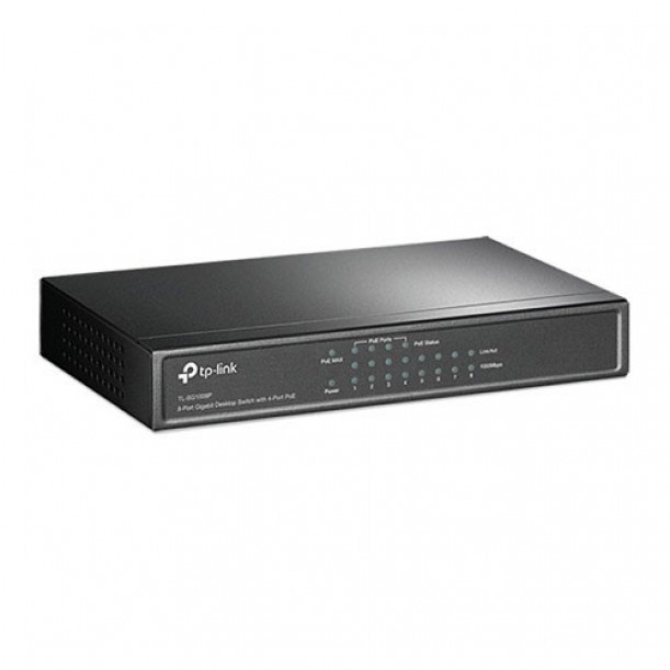 TP-LINK 8-PORT 64W 4-PORT POE TL-SG1008P GIGABIT POE SWITCH