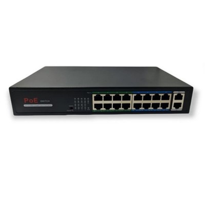 AVENIR 16port 200w FULL PoE AV-H1016PL 10/100 2X-UPLINK Yönetilemez Switch