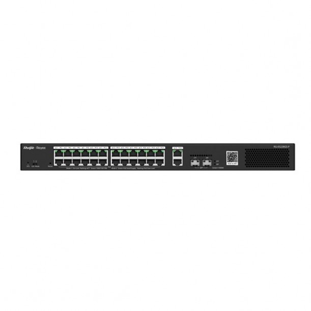 RUIJIE 24port 370w FULL PoE RG-ES228GS-P GIGABIT 2-FSP 2-Uplink Yönetilebilir Switch