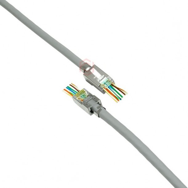 FRISBY CAT6A/CAT7 EZ FNW-RJ4534N RJ45 70li paket Metal Konnektör (Yeni nesil)