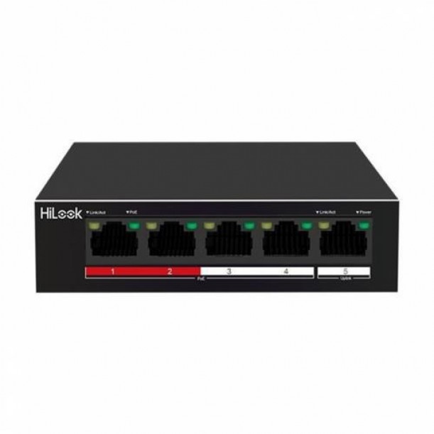 HILOOK 4port+1UPLINK 35w FULL PoE NS-0105P-35(B) 10/100 Yönetilemez Switch