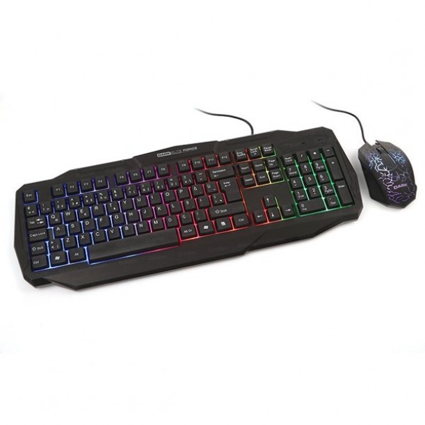 DARK Force USB Q Trk Lazer Mouse Siyah Gaming Klavye - Mouse Set DK-AC-GKM1000