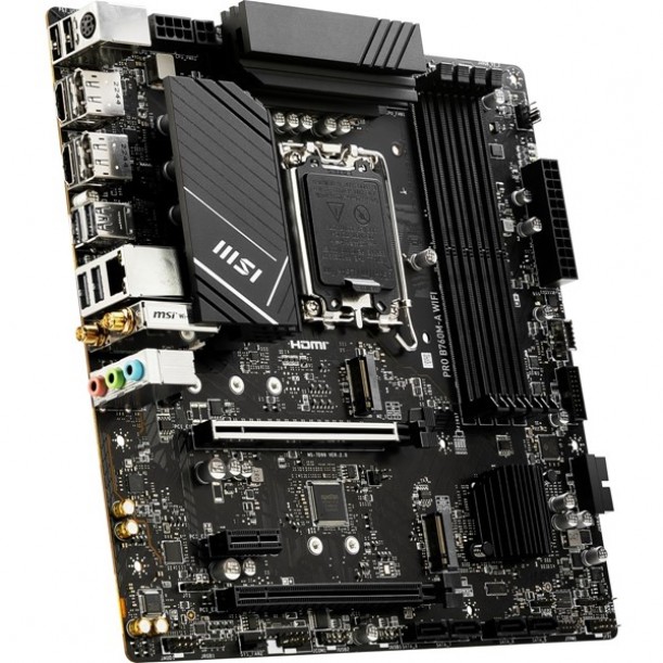 MSI PRO B760M-A WIFI-6E DDR5 HDMI-DP PCIE 4.0 1700p ATX