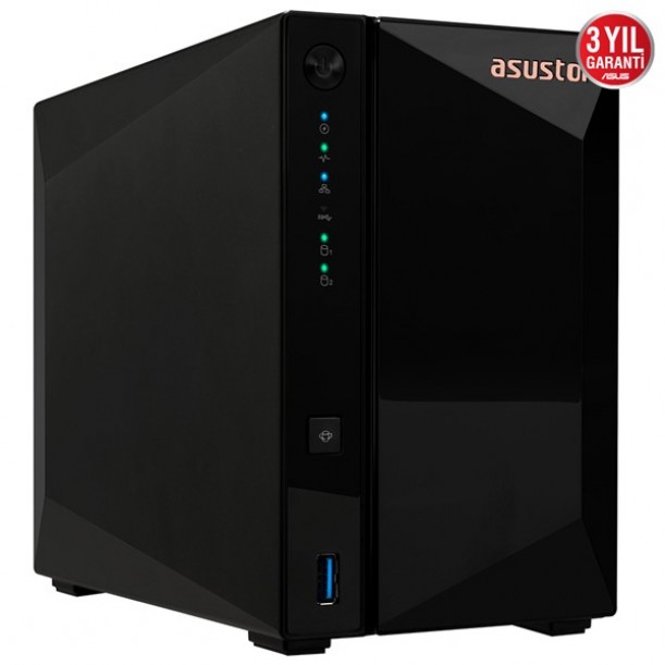 ASUSTOR AS3302T REALTEK QC 2 GB RAM- 2-diskli Nas Server (Disksiz)