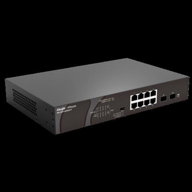 RUIJIE 8-PORT 120W FULL POE RG-ES110GDS-P GIGABIT POE SWITCH