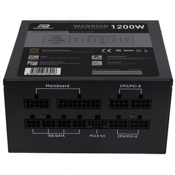 POWERBOOST 1200W 80+ GOLD BST-ATX1200GF1 WARRIOR PCIE 5.0 TAM MODÜLER POWER SUPPLY