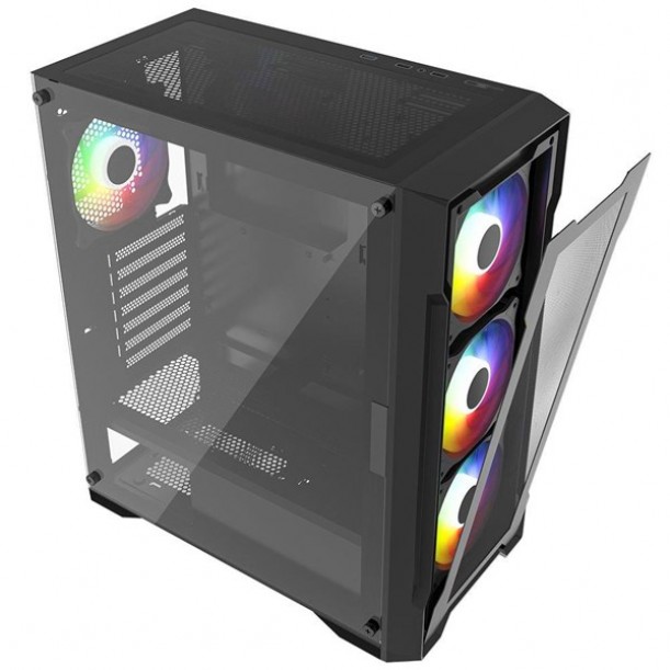 POWERBOOST 650W 80+ BRONZE PB-PS6849B Gaming Mid-Tower PC Kasası