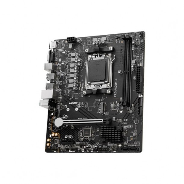 MSI PRO A620M-E DDR5 HDMI PCIe 16X v4.0 AM5 mATX