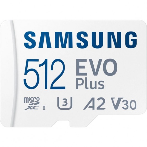 SAMSUNG 512GB EVOPlus MB-MC512SA/TR MICRO-SD HAFIZA KARTI