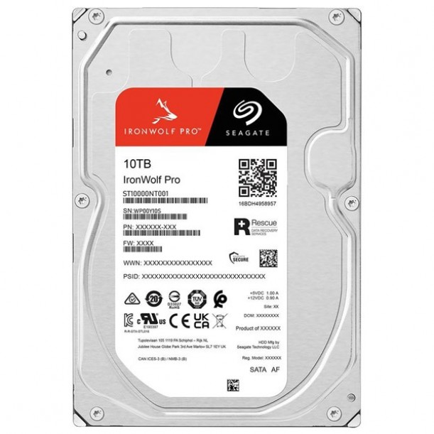 SEAGATE 10TB IRONWOLF PRO ST10000NT001 256MB 7200RPM NAS DİSKİ