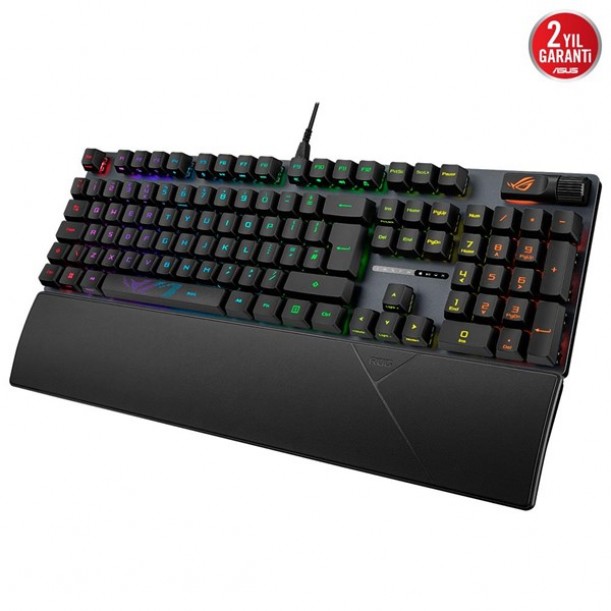 ASUS ROG Strix Scope II RX Aura Sync Rgb Mekanik Türkçe Tuş Dizilimi Rog Rx Red Swıtch Ip57 Multı Fonksiyonel Oyuncu Klavyesi