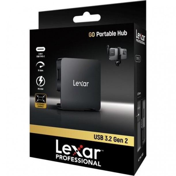 LEXAR PROFESSIONAL GO PORTABLE HUB LPASL400-RNBNG 10GbE USBC HUB