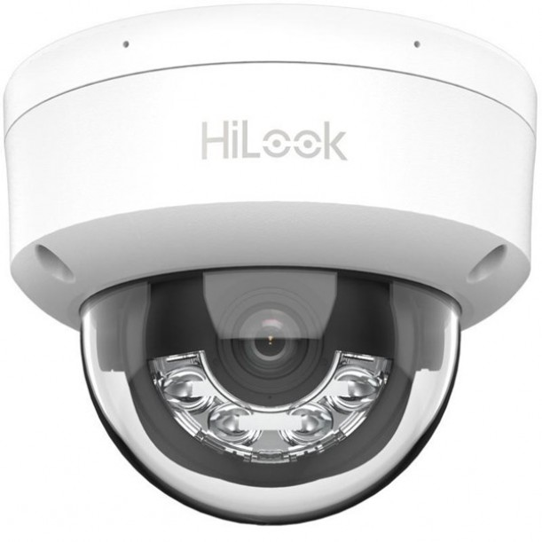 HILOOK 2MP IPC-D120HA-LU 2.8MM Dual Light Sesli Ip Dome Kamera