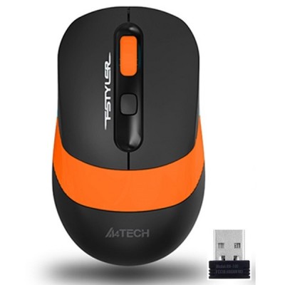 A4 TECH FG10 Kablosuz 2000dpi Optic Siyah/Turuncu Mouse