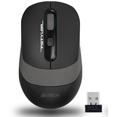 A4 TECH FG10S Kablosuz Sessiz 2000dpi Optic Siyah/Gri Mouse