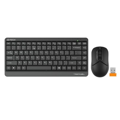 A4 TECH FG1112 Kablosuz Q Trk Optic Mouse Siyah Multimedya Klavye - Mouse Set Mini