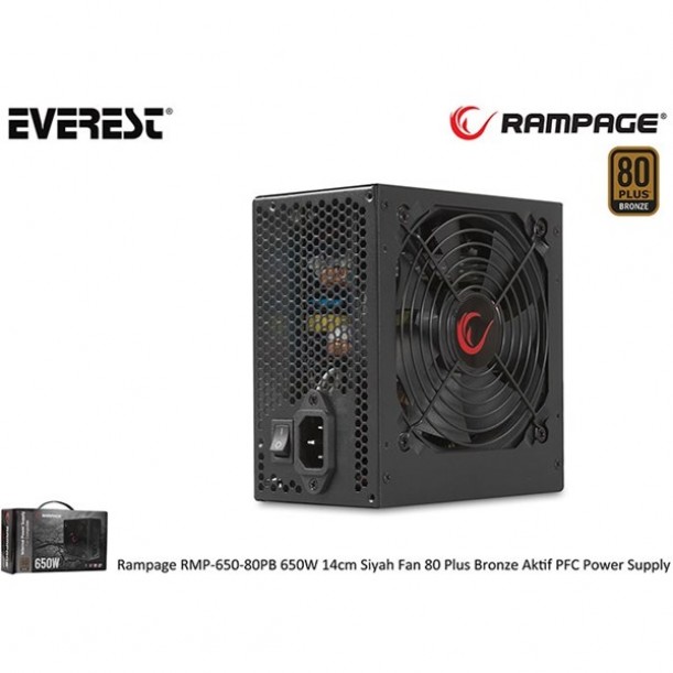 RAMPAGE 650W 80+ BRONZE RMP-650-80PB POWER SUPPLY