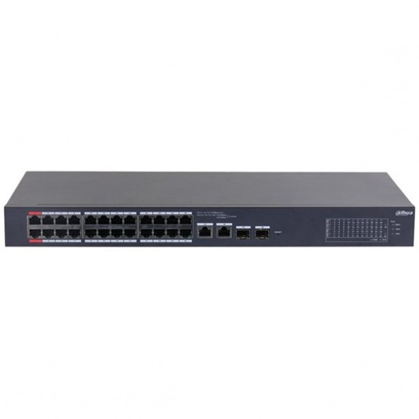 DAHUA 24port CS4226-24ET-375 10/100 2-SFP 375w Cloud PoE Switch