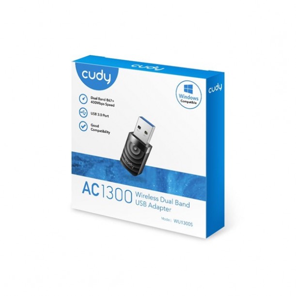 CUDY WU1300S AC1300 USB Kablosuz Adaptör