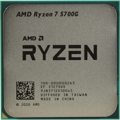 AMD RYZEN 7 5700G 20MB 8çekirdekli O/B AMD R8 AM4 65w Kutusuz+Fansız