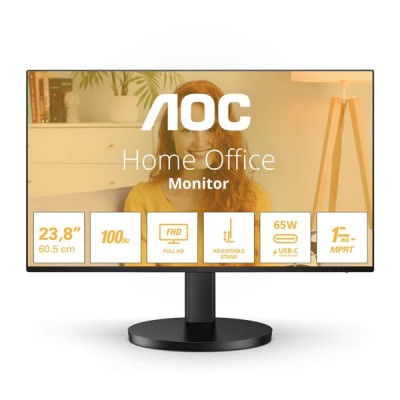 AOC 23.8" IPS 24B3CF2 1MS 100hz HDMI/USB-C Multimedya Monitör Çerçevesiz