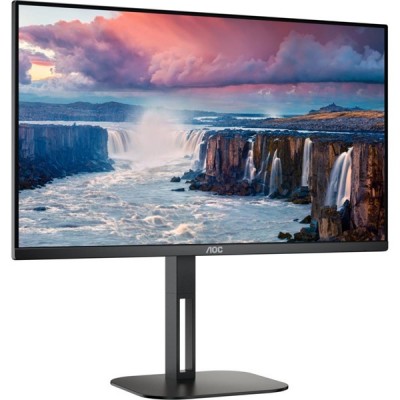 AOC 23.8" IPS 24V5C/BK 1MS 75Hz HDMI-DP-USB-C Pivot EV Ofis Tipi Monitör