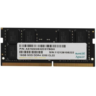 APACER 16GB DDR4 3200MHZ CL22 NOTEBOOK RAM VALUE ES.16G21.GSH