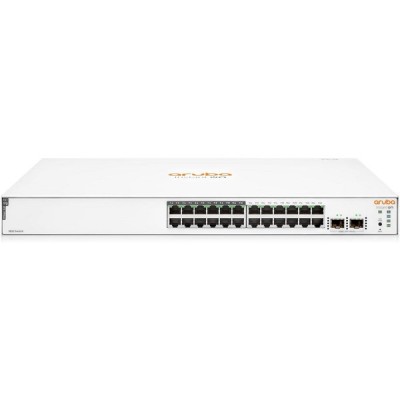 ARUBA 24port 195w 12port PoE Instant On 1830-24G JL813A GIGABIT 2xSFP Yönetilebilir Switch RackMount