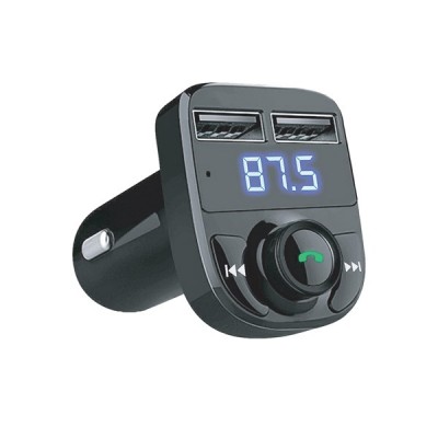 Asonic AS-A41 Çift USB 5V 3.1A Led Ekran USB+TF Desteği Siyah Bluetooth Fm Transmitter