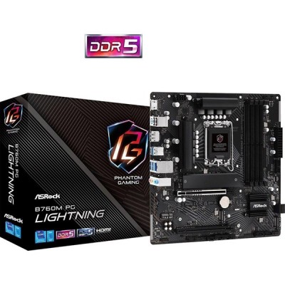 ASROCK B760M PG LIGHTNING DDR5 HDMI-DP PCIE 4.0 1700P MATX