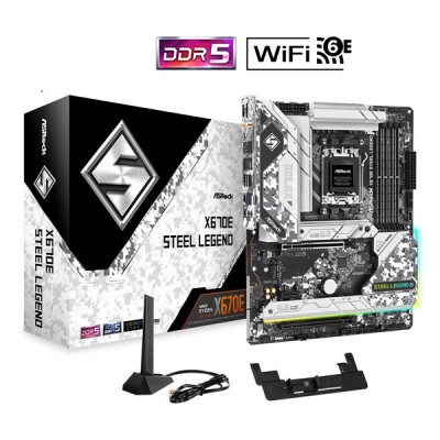 ASROCK X670E STEEL LEGEND WIFI-6E DDR5 HDMI-DP USBC PCIE 5.0 AM5 ATX