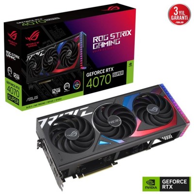 ASUS 12GB ROG STRIX RTX4070S-12G GAMING GDDR6X HDMI-DP PCIE 4.0