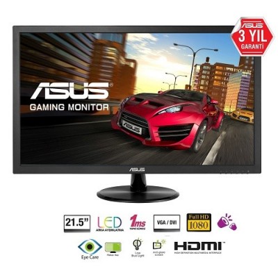 ASUS 21.5" LED VP228HE 1MS 60Hz HDMI EV Ofis Tipi Monitör (1920 X 1080)