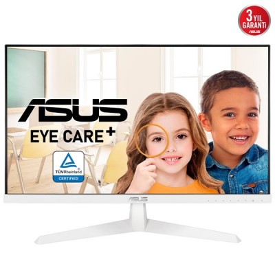 ASUS 23.8" IPS VY249HE-W 1MS 75Hz HDMI EV Ofis Tipi Monitör Beyaz Outlet (Kutu Açık)