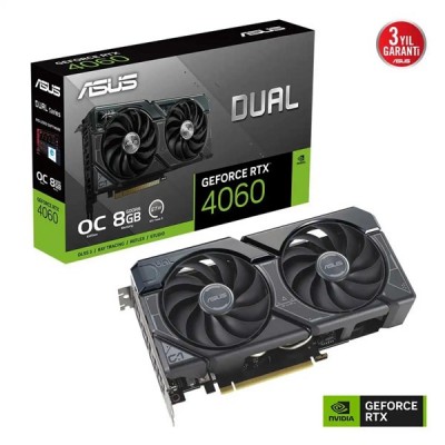 ASUS 8GB DUAL-RTX4060-O8G-EVO GDDR6 128bit HDMI-DP PCIE 4.0