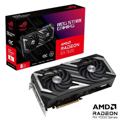 ASUS 8GB ROG STRIX RX7600-O8G GAMING GDDR6 128bit PCIE 4.0