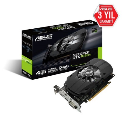 ASUS GTX1050Ti 4GB PH-GTX1050TI-4G GDDR5 128bit HDMI DVI DP PCIe 16X v3.0