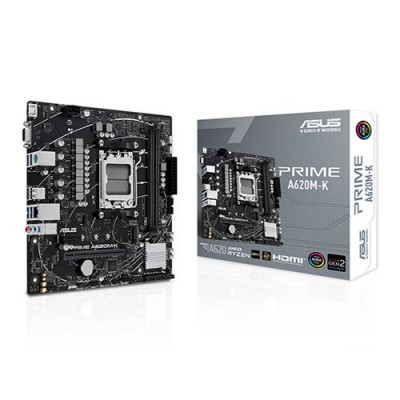 ASUS PRIME A620M-K DDR5 HDMI PCIe 16X v4.0 AM5 mATX