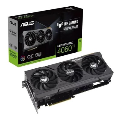 ASUS RTX4060TI 8GB TUF RTX4060TI-O8G GAMING GDDR6 128bit HDMI DP PCIe 16X v4.0