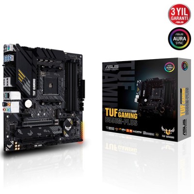 ASUS TUF B550M-PLUS GAMING DDR4 HDMI DP PCIe 16X v4.0 AM4 mATX