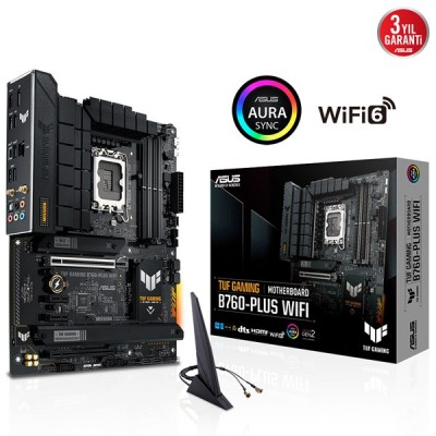 ASUS TUF GAMING B760-PLUS WIFI-6E DDR5 HDMI-DP PCIE 4.0 1700P ATX