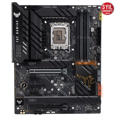 ASUS TUF Z690-PLUS GAMING D4 DDR4 M2 PCIe NVME HDMI DP PCIe 16X v5.0 1700p ATX