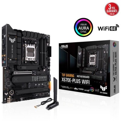 ASUS X670E-PLUS WIFI-6 DDR5 HDMI DP PCIe 16X v5.0 AM5 ATX