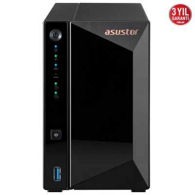 ASUSTOR AS3302T REALTEK QC 2 GB RAM- 2-diskli Nas Server (Disksiz)