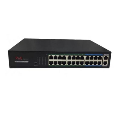 AVENIR 24port 250w FULL PoE AV-H1024PL 10/100 2X-UPLINK Yönetilemez Switch