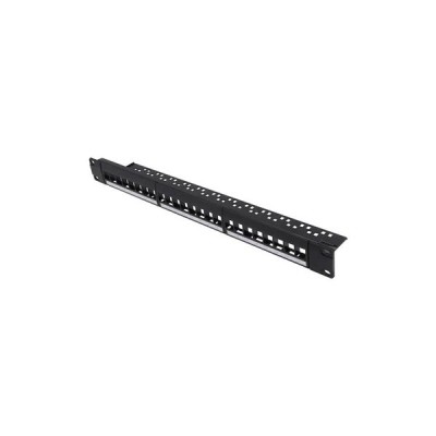 PG 1U 24port Cat6 Utp Boş Patch Panel PG-24-B