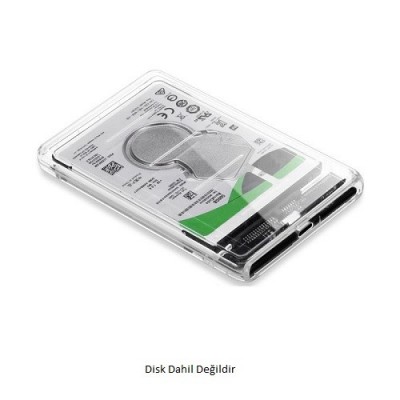 CODEGEN 2.5" USB 3.0 CDG-HDC-30T Sata Harddisk Kutusu Şeffaf