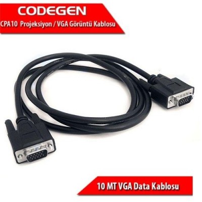 CODEGEN CPA10 10metre Vga Erkek & Vga Erkek Görüntü Kablosu